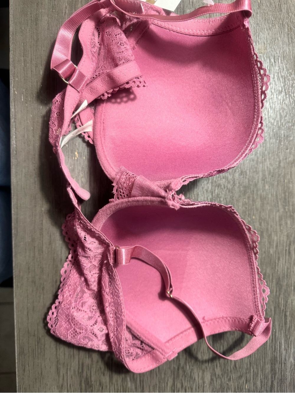 Jessica Simpson dusty rose Lace Push-Up Bra size 38C NWT - Picture 2 of 8